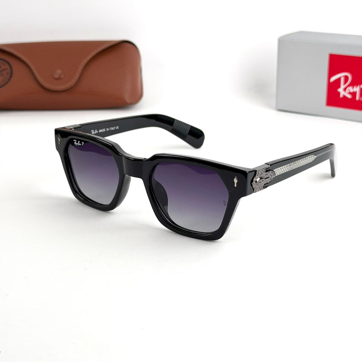 Ray Ban Square Polarized RB7743 – Purple Gradient