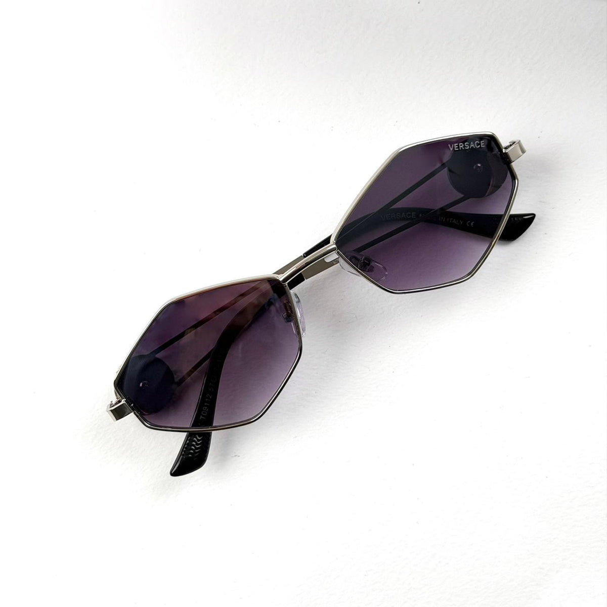Versace Medusa Geometric T091 - Silver Purple Gradient
